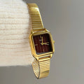 Retro Square Dial Metal Watch [2K1UPQN4]