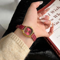 Retro Square Dial Watch [9S3JQBZH]