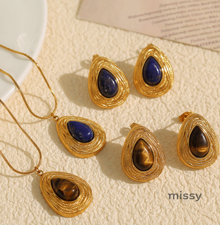 Rhema Gold Tone Stone Set [1E6K1HC0]