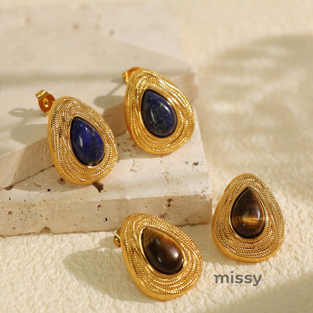 Rhema Gold Tone Stone Set [T3J31KD2]