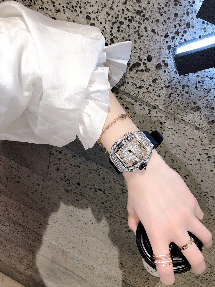 Rhinestone Barrel Watch [87760ESC]