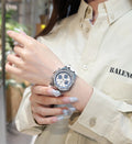 Rhinestone Silicone Strap Watch [81NOE7WN]