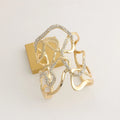 Rhinestone Vine Twisted Bangle Bracelet [8AWD4TXR]