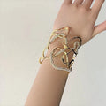 Rhinestone Vine Twisted Bangle Bracelet [IZQ54HUN]