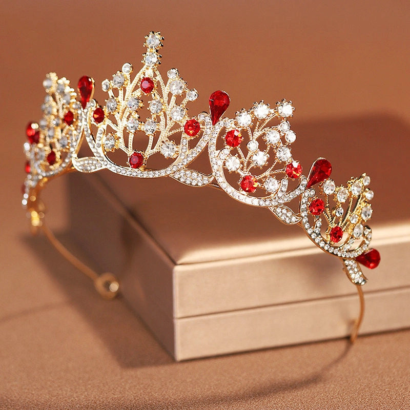 Rhinestone Water Drop Bridal Tiara [ZN3DB72H]