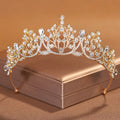 Rhinestone Water Drop Bridal Tiara [IZ247LGB]