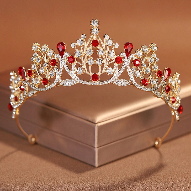 Rhinestone Water Drop Bridal Tiara [IWGWO9TP]