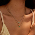 Rhyleigh Iridescent Triangle Necklace [QONEYS9H]