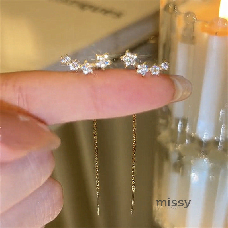 Ria Star Chain Earrings [QMGCW5RI]
