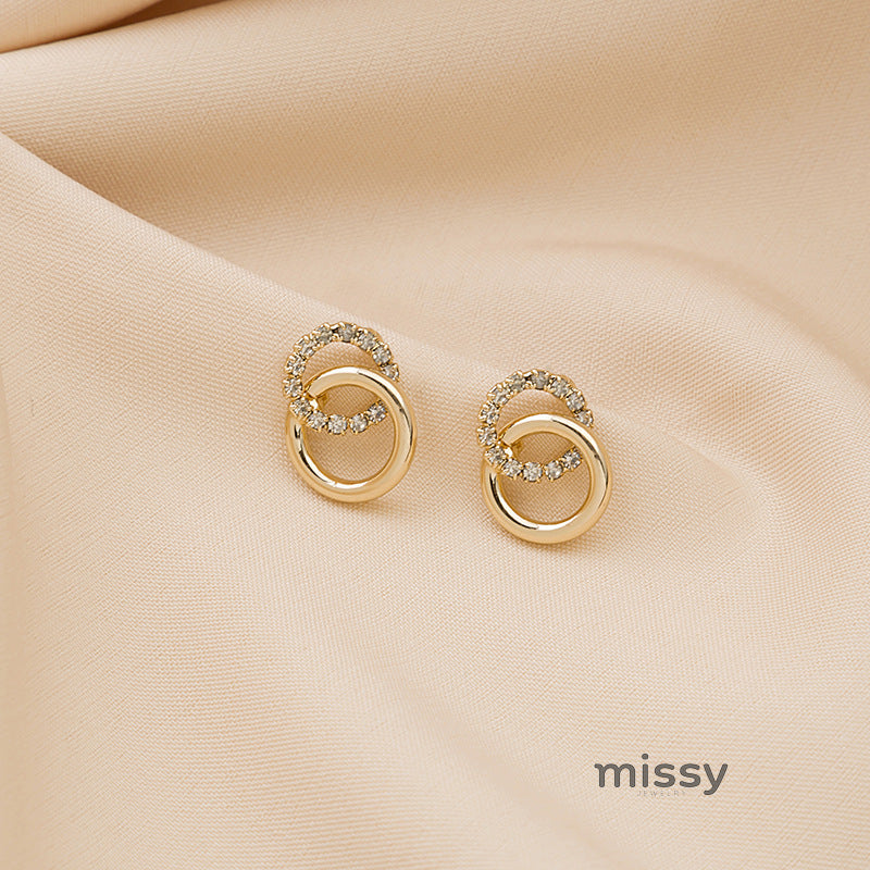 Rishika Rhinestone Hoop Earrings [ZVT4OD11]