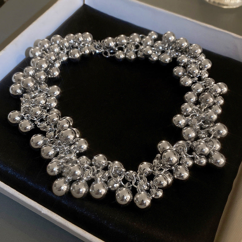 Rita Silver Sphere Choker [Q8MGATZX]