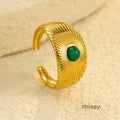 Riva Vintage Stone Statement Ring [8KXSJJT7]