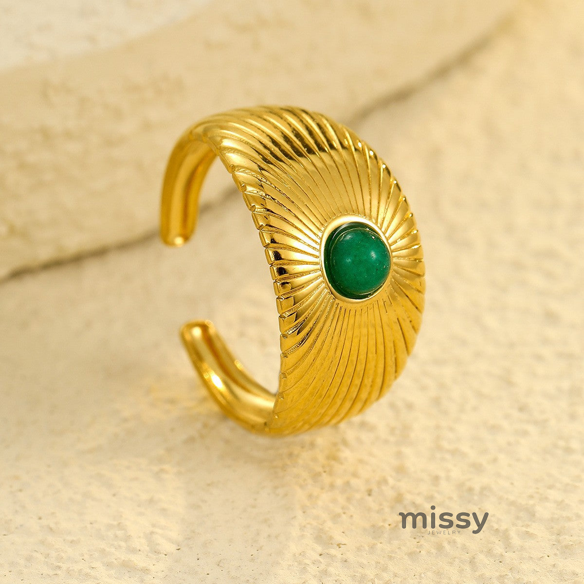 Riva Vintage Stone Statement Ring [8KXSJJT7]