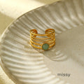 Riva Vintage Stone Statement Ring [05H9L1LV]