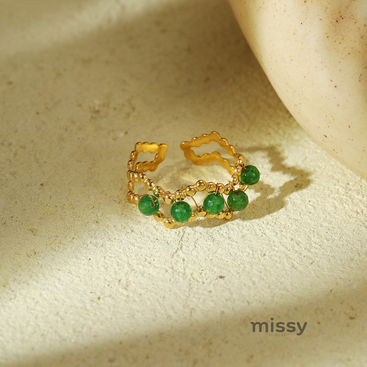 Riva Vintage Stone Statement Ring [AZ3FKNP5]