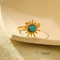 Riva Vintage Stone Statement Ring [1VEA8CJB]