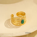 Riva Vintage Stone Statement Ring [A6B1EUQF]