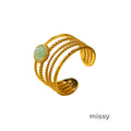 Riva Vintage Stone Statement Ring [LYM2J085]