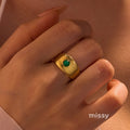 Riva Vintage Stone Statement Ring [3VC9BC5R]