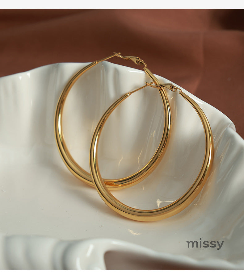 Rivka Statement Hoop Earrings [W61TN0LC]