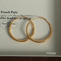Rivka Statement Hoop Earrings [NTUAHNL1]