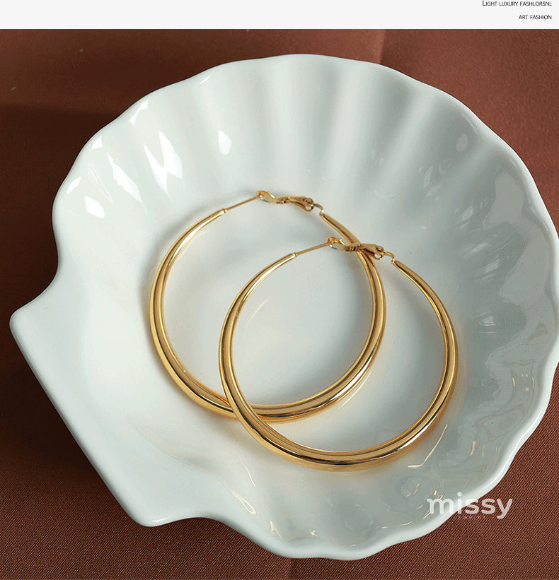 Rivka Statement Hoop Earrings [NDTCNRGI]
