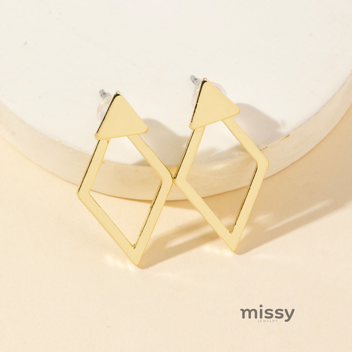 Riya Convertible Geometric Hoops [RVPC1EAC]