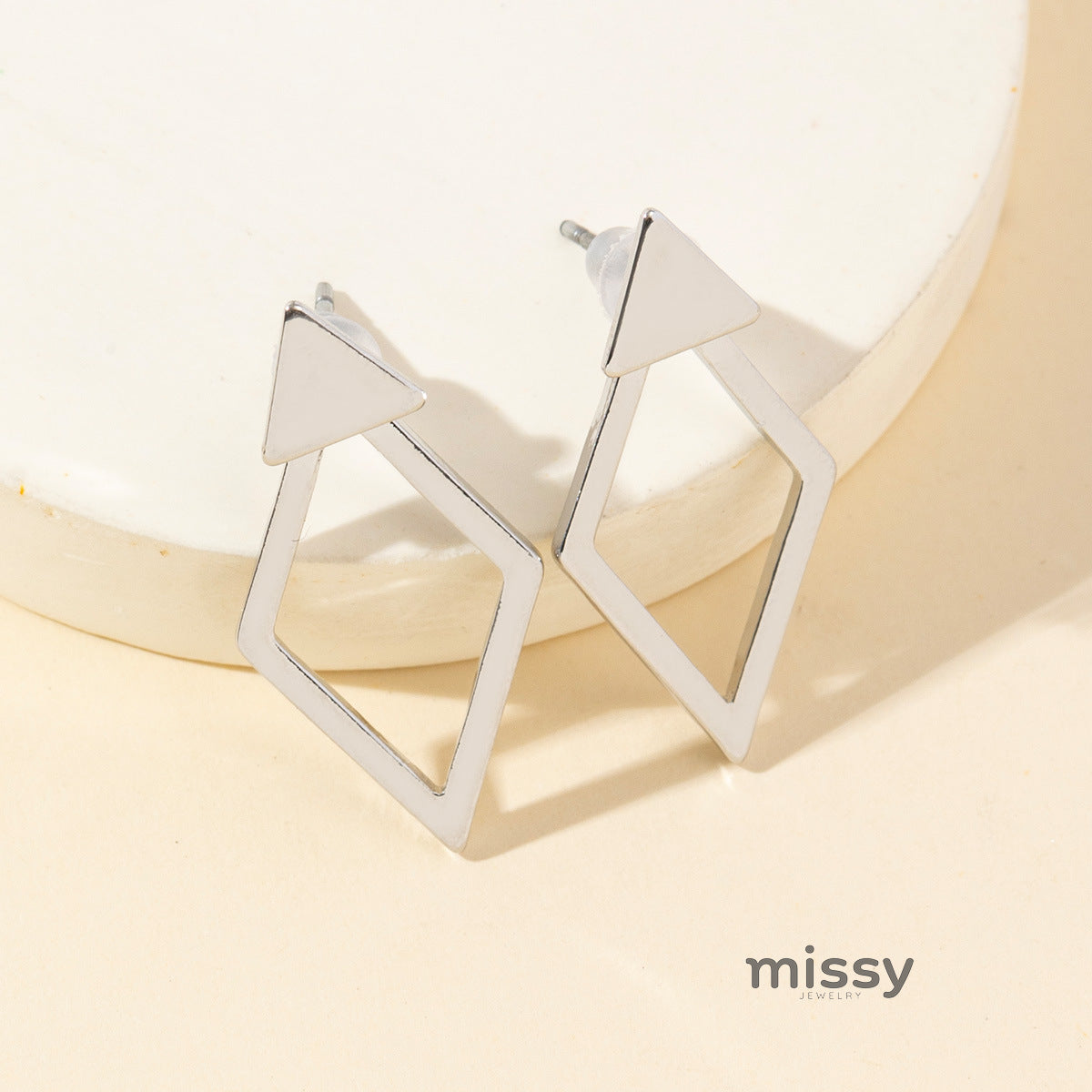 Riya Convertible Geometric Hoops [VPET1L59]