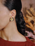 Roman Coin Round Earrings [48F5CV5K]