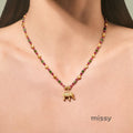 Ronni Beaded Charm Necklace [GPDU6U7W]
