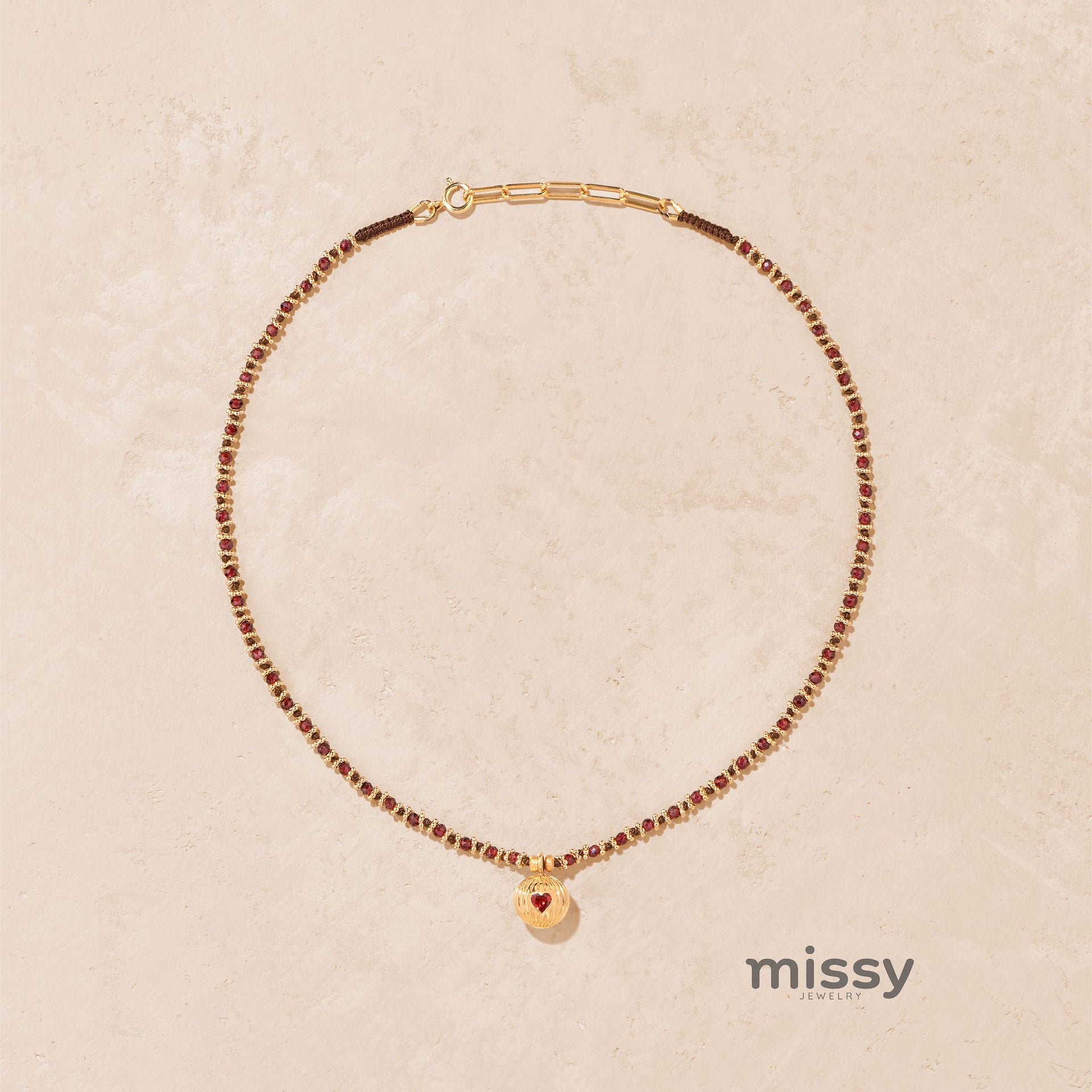 Ronni Beaded Charm Necklace [66CA1TV2]