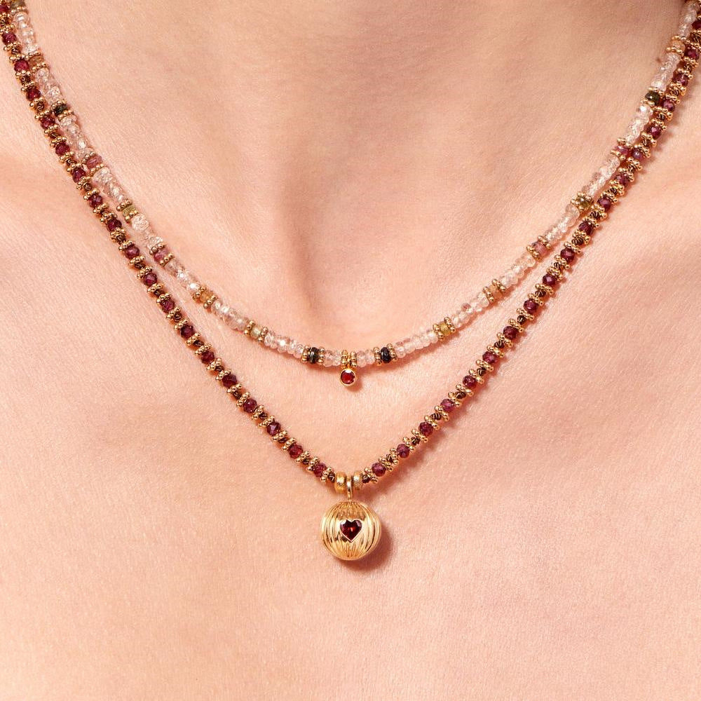 Ronni Beaded Charm Necklace [BMB21KCZ]