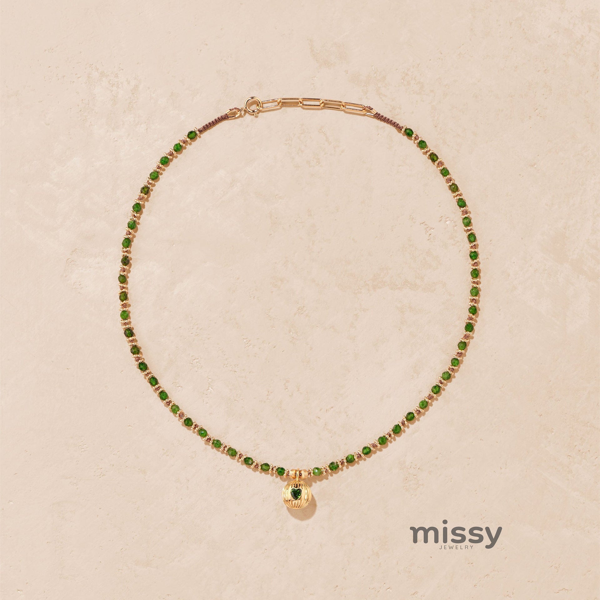 Ronni Beaded Charm Necklace [SPON78I5]