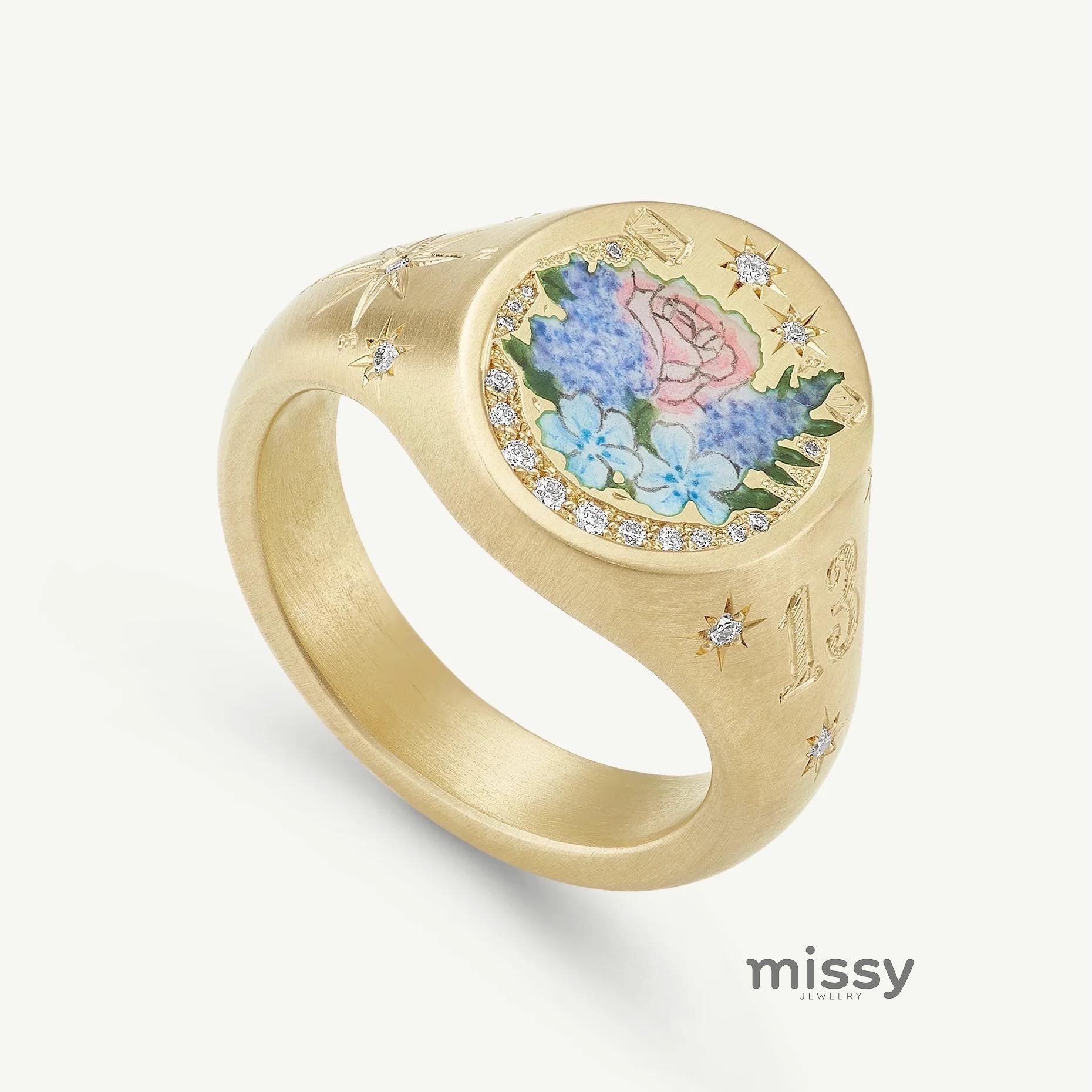 Ronni Motif Statement Ring [HKW47RMP]