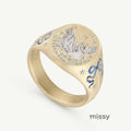 Ronni Motif Statement Ring [6EBD2ZNE]