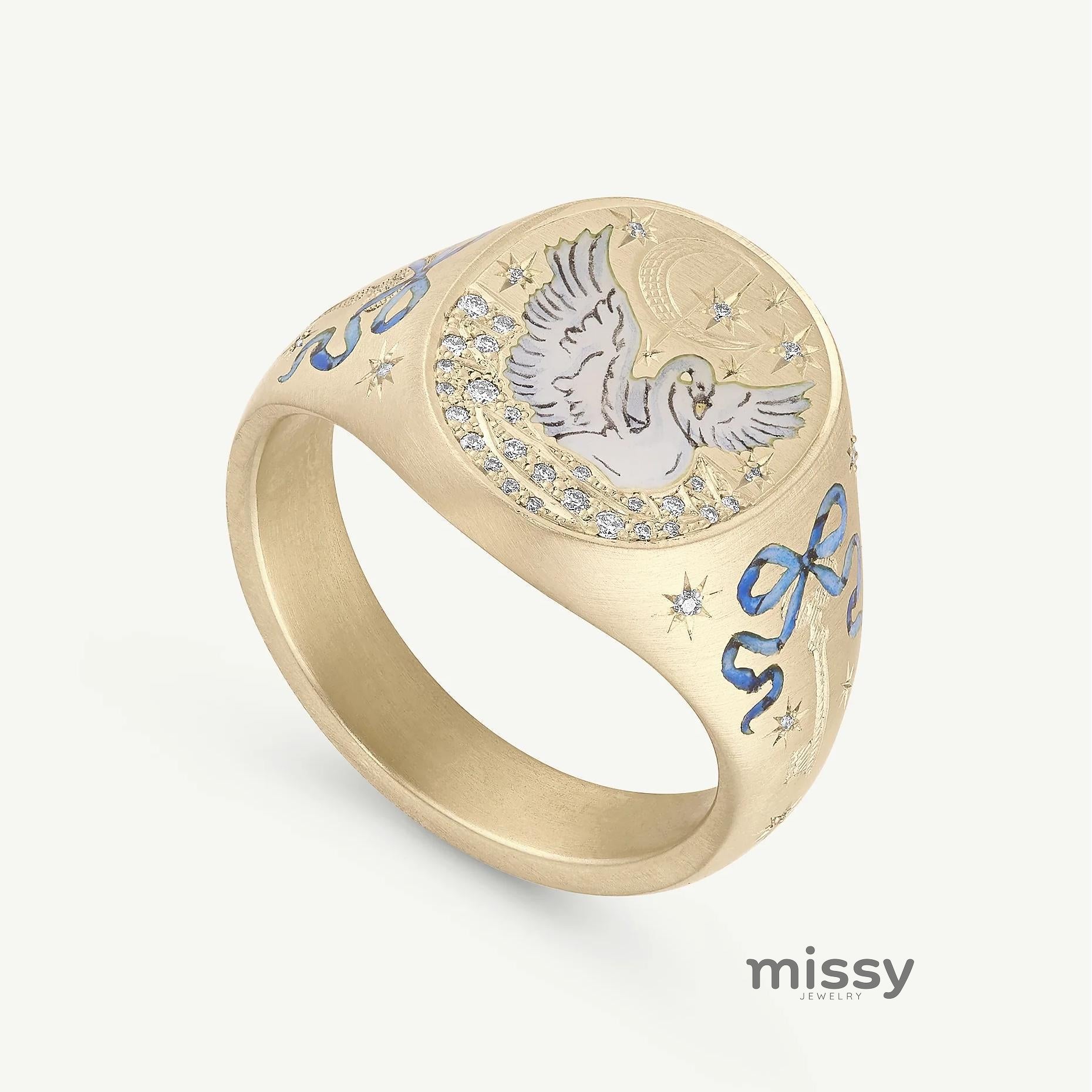 Ronni Motif Statement Ring [6EBD2ZNE]