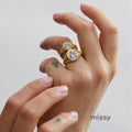 Ronni Motif Statement Ring [L8CJ05FP]
