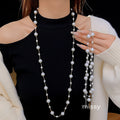 Rosaleen Pleated Pearl Necklace [9UTRQBVQ]