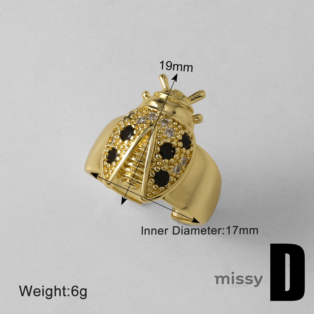 Rosanna Sparkling Bee Ring [R79HDG0H]