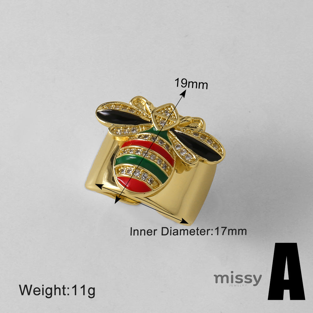 Rosanna Sparkling Bee Ring [XJB4V134]