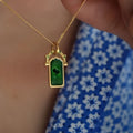 Rotatable Four-Leaf Clover Pendant Necklace [WFTKUS54]