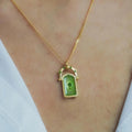 Rotatable Four-Leaf Clover Pendant Necklace [FBZE4WXH]