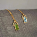 Rotatable Four-Leaf Clover Pendant Necklace [SBSLZLBK]