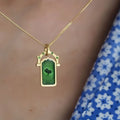 Rotatable Four-Leaf Clover Pendant Necklace [ENW0VXZT]