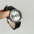 Round Small Dial Wrist Watch [JP3OKB5M]