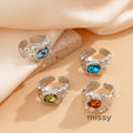 Rubie Gemstone Ring Set