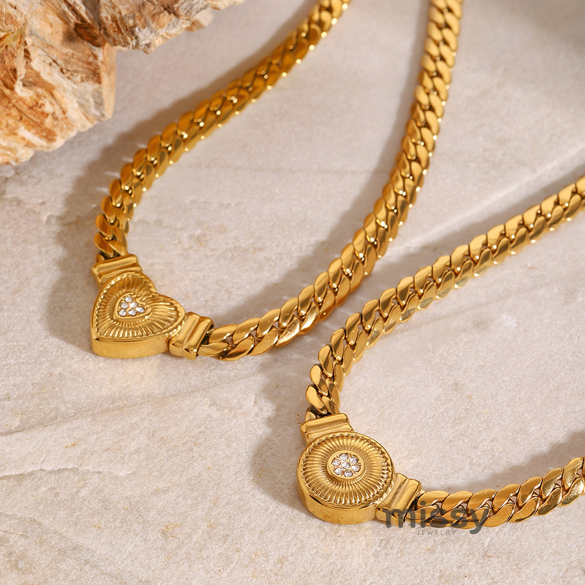 Ryen Titanium Heart Necklace