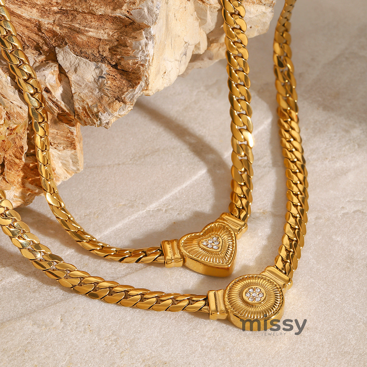 Ryen Titanium Heart Necklace