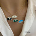 Rylee Evil Eye Pendant Necklace [L0IS8O3G]