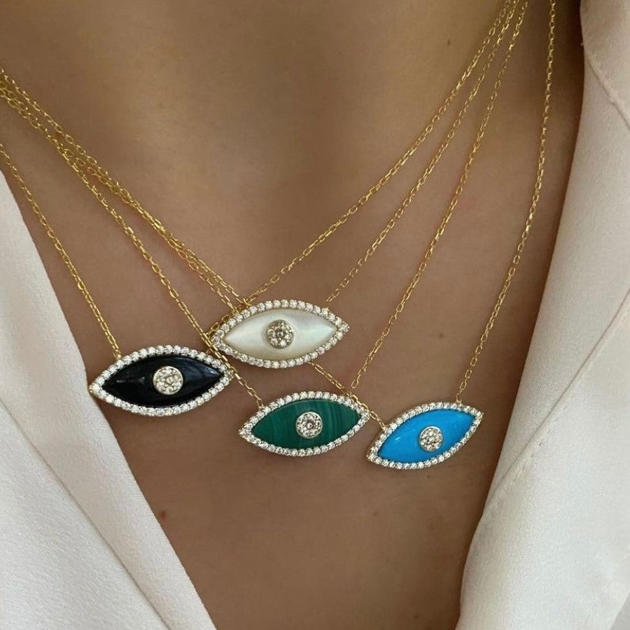 Rylee Evil Eye Pendant Necklace [145429NW]